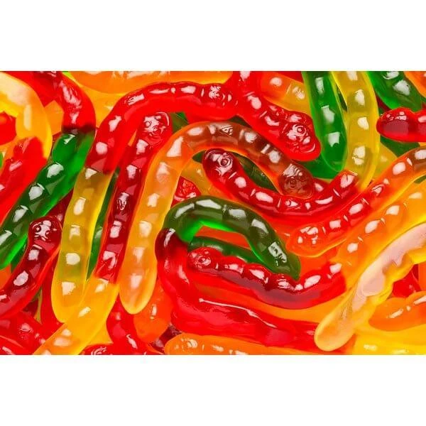 Albanese Assorted Fruit Gummy Worms: 5LB Bag - Image 2