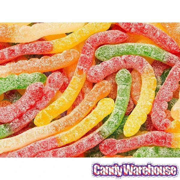 Albanese Assorted Fruit Sour Gummy Worms: 4.5LB Bag - Image 2