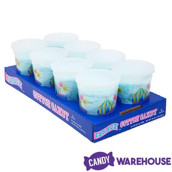 Cotton Candy 2-Ounce Tubs - Blue: 8-Piece Case - Image 2