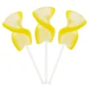 CurlyCutes Petite Crystal Ribbon Pops - Yellow Banana: 20-Piece Jar