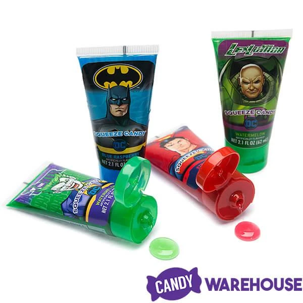 DC Comics Squeeze Candy Tubes: 12-Piece Display - Image 3