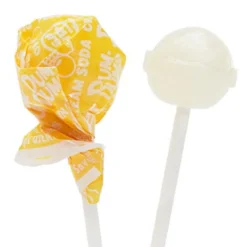 Dum Dums Yellow Party Pops - Cream Soda: 75-Piece Bag