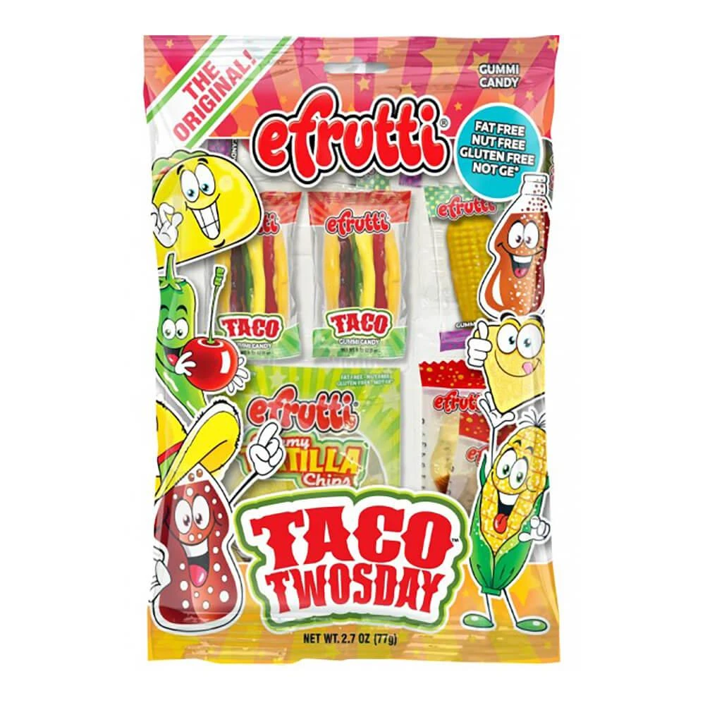 Efrutti Gummi Taco Twosday Bags: 12-Piece Box