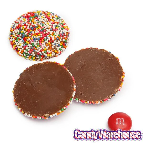 Guittard Milk Chocolate Wafers With Colored Nonpareils: 5LB Bag - Image 2