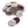 Guittard Semisweet Chocolate Wafers With White Nonpareils: 5LB Bag