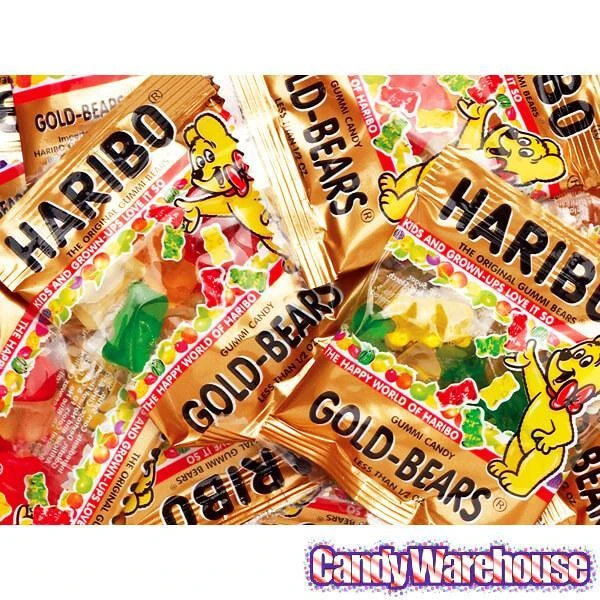 Haribo Gold-Bears Mini Gummy Bears 0.4-Ounce Packs: 24-Piece Bag - Image 2