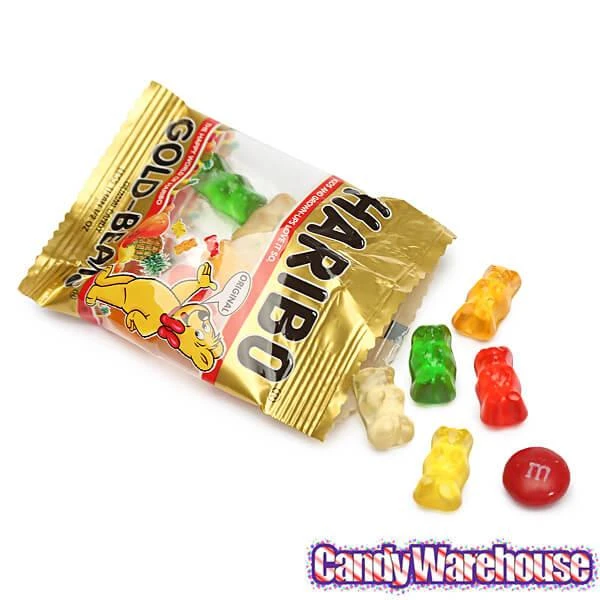 Haribo Gold-Bears Mini Gummy Bears 0.4-Ounce Packs: 24-Piece Bag - Image 5