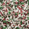 King Leo Crushed Peppermint Candy Cane Bits In Red, Green, And White: 5LB Bag