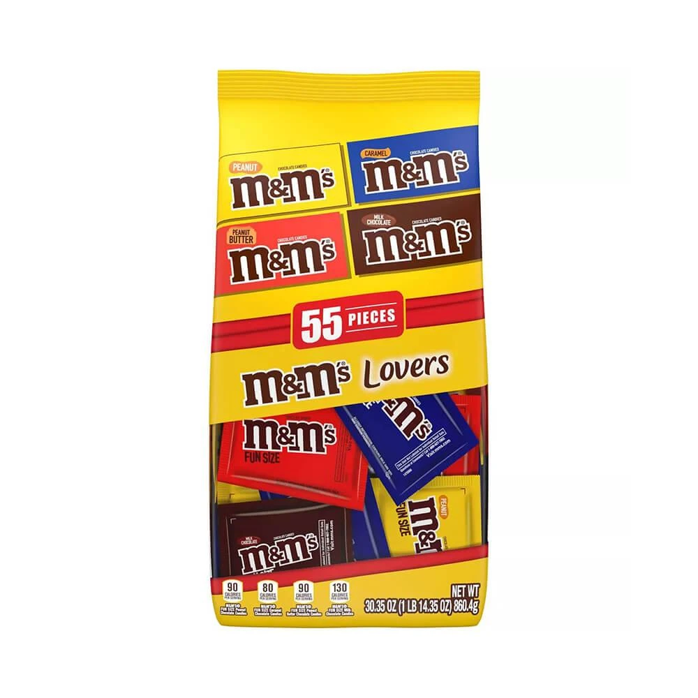M&M's Candy Fun Size Packs: 55-Piece Bag - Image 2
