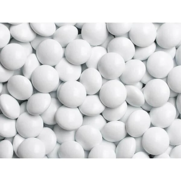 Milk Chocolate Gems - White: 2LB Bag