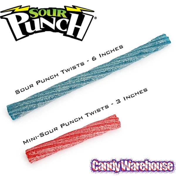 Mini Sour Punch Twists - Wrapped: 210-Piece Tub - Image 2