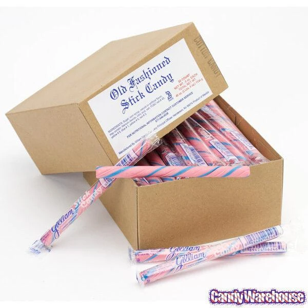 Old Fashioned Hard Candy Sticks - Cotton Candy: 80-Piece Box - Image 4