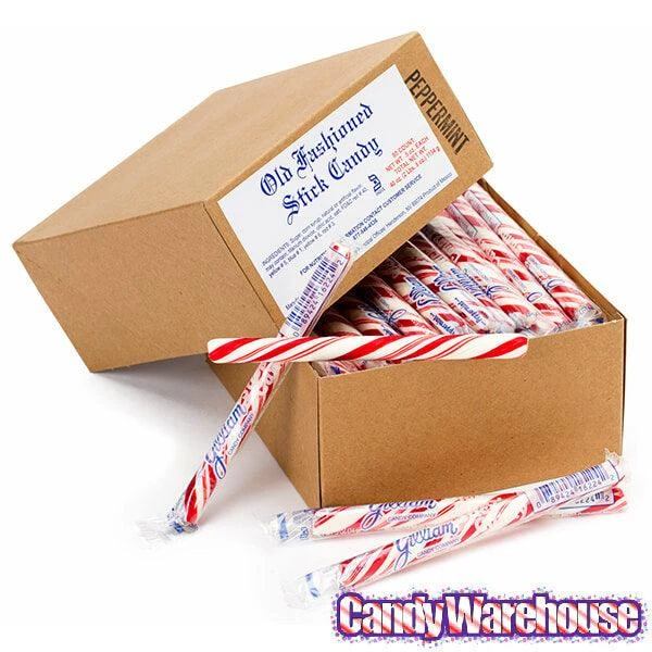 Old Fashioned Hard Candy Sticks - Peppermint: 80-Piece Box - Image 4
