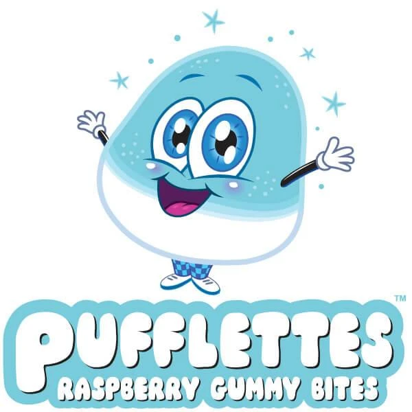 Pufflettes Gummy Bites - Blue Raspberry: 1KG Bag - Image 2