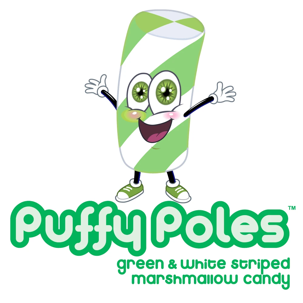 Puffy Poles Jumbo Marshmallow Twists - Teal: 1KG Bag - Image 4