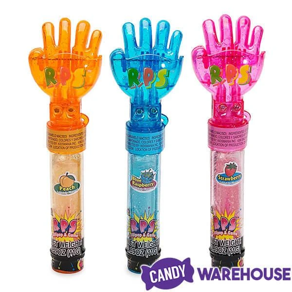 Rock Paper Scissors Hand Game Lollipops: 12-Piece Box - Image 2