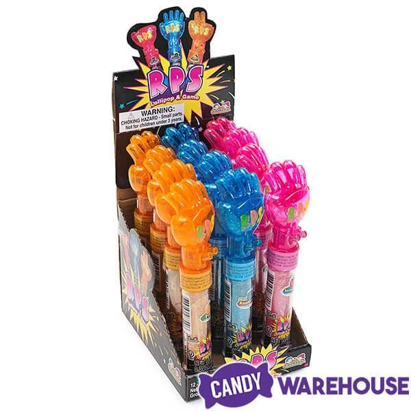 Rock Paper Scissors Hand Game Lollipops: 12-Piece Box - Image 3