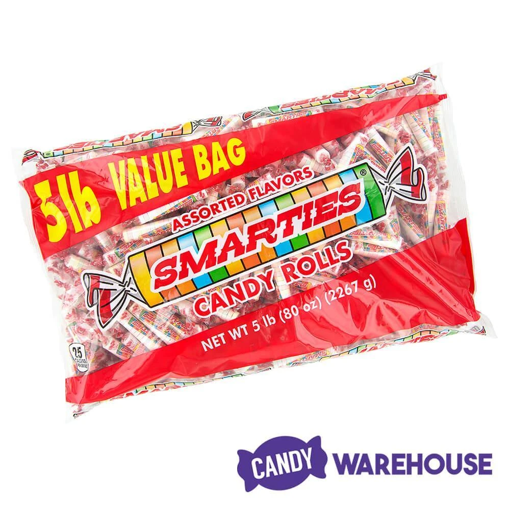 Smarties Candy Rolls: 5LB Bag - Image 4