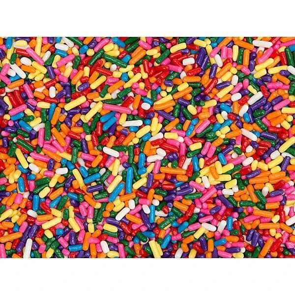 Sprinkle King Candy Sprinkles - Assorted Colors: 6LB Carton