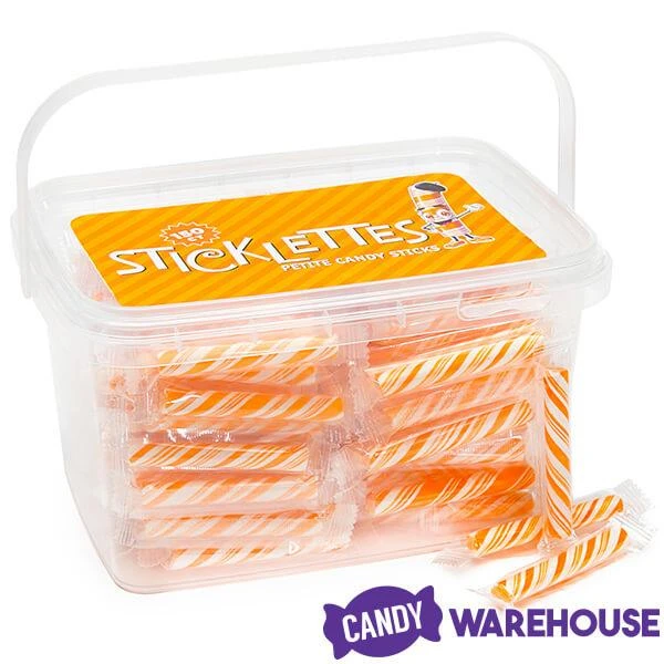 Sticklettes Petite Candy Sticks - Orange: 150-Piece Tub - Image 3
