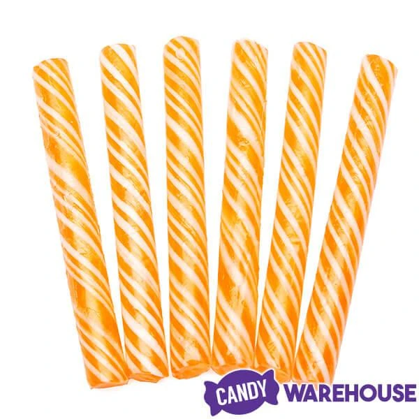 Sweet Spindles Mini Hard Candy Sticks - Orange: 50-Piece Jar - Image 2