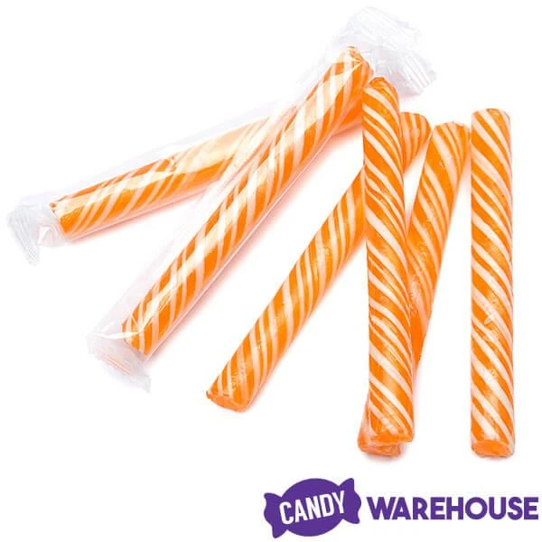 Sweet Spindles Mini Hard Candy Sticks - Orange: 50-Piece Jar - Image 3