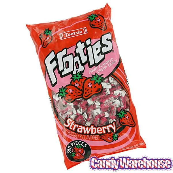 Tootsie Roll Frooties Candy - Strawberry: 360-Piece Bag - Image 3