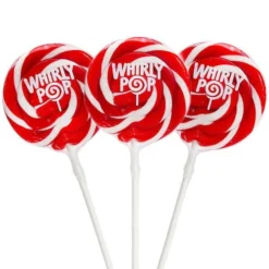 Whirly Pop 1.5-Ounce Swirl Suckers - Red: 24-Piece Display