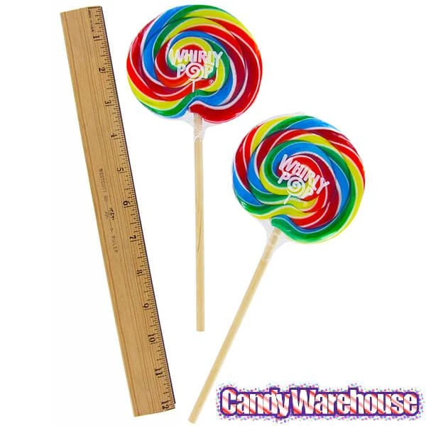 Whirly Pop 3-Ounce Swirl Suckers - Rainbow: 48-Piece Case - Image 2