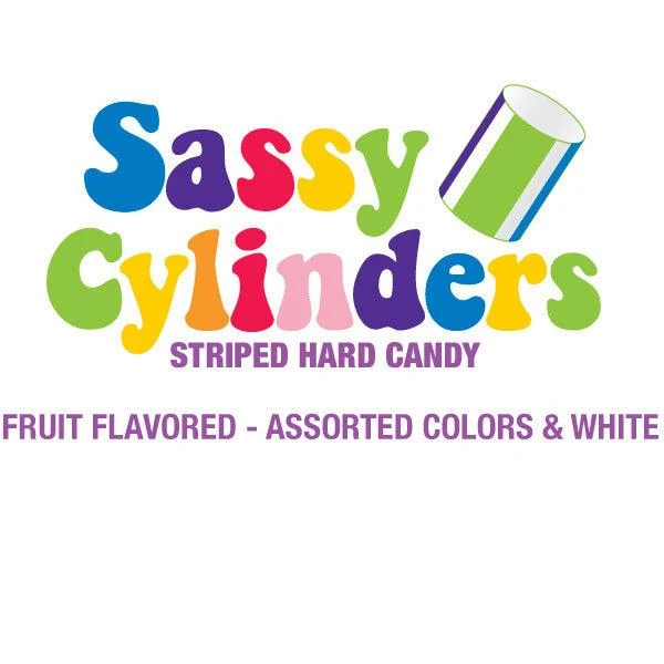 YumJunkie Sassy Cylinders Assortment Striped Hard Candy: 5LB Bag - Image 3